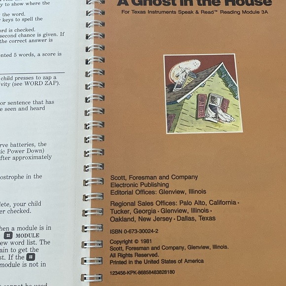 Texas Instruments Vintage Booklet Cartridge Speak & Read 1981 3rd Grade Reading - Picture 13 of 13